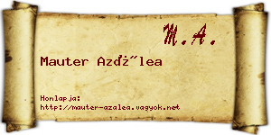 Mauter Azálea névjegykártya